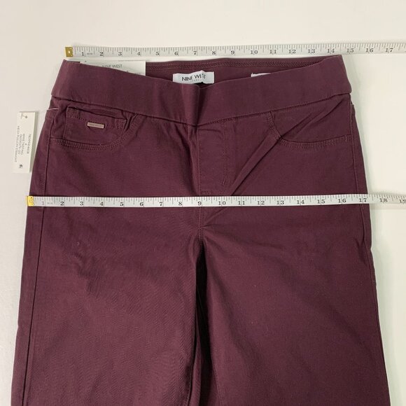 Nine West Women's Jeans 4 Heidi Pull On Denim Pant Jeans Plum Purple Size 4 - Picture 7 of 9